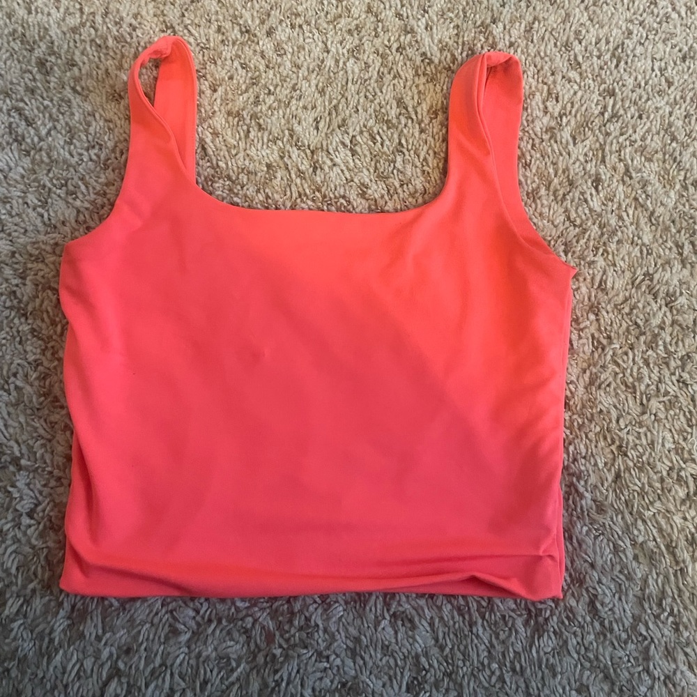 cropped pink tank top xs